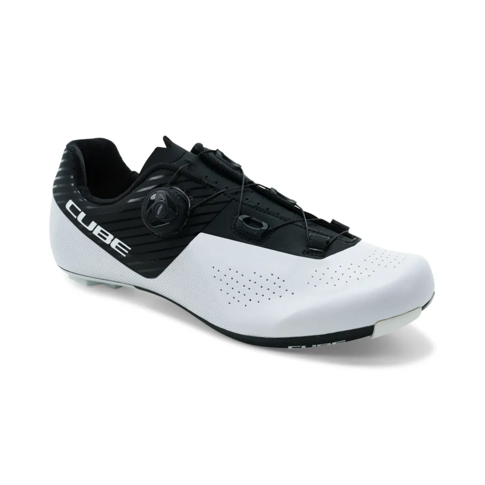 uPRISE Bikes Cube RD Sydrix Pro Road Shoes Black/White | Price match, 365 day return s, 18-Month Warranty, Finance Available & Free UK Delivery
