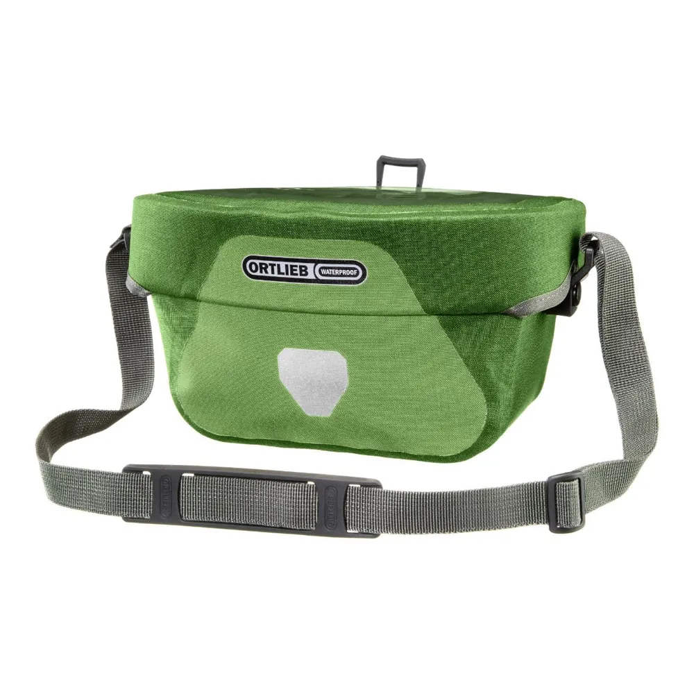 uPRISE Bikes Ortlieb Ultimate Six Plus Handlebar Bag - 5 Litre - Kiwi/Moss Green | Price match, 365 day return s, 18-Month Warranty, Finance Available & Free UK Delivery