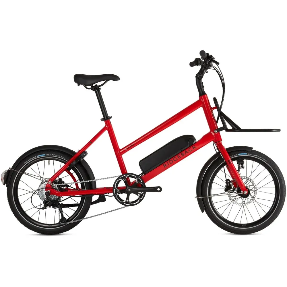 uPRISE Bikes Ridgeback Errand 2025 Electric Hybrid Bike - Red | Price match, 365 day return s, 18-Month Warranty, Finance Available & Free UK Delivery