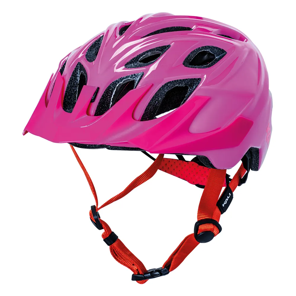 uPRISE Bikes Kali Chakra Youth MTB Helmet - 52-57cm - Solid Gloss Rasberry | Price match, 365 day return s, 18-Month Warranty, Finance Available & Free UK Delivery