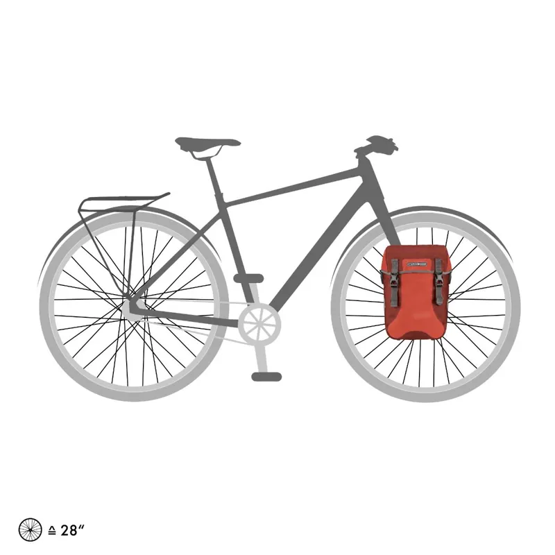 Ortlieb Sport Packer Plus QL2.1 Pannier Bags - 30 Litre - Salsa/Chili-8