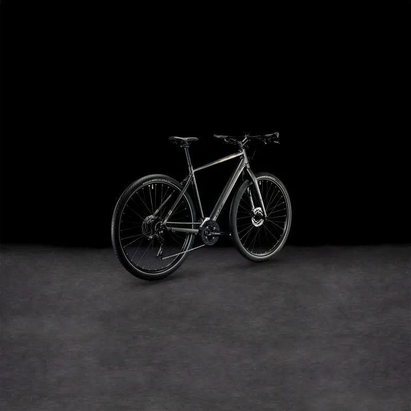 Cube Hyde 2024 Hybrid Bike - Metalgrey/Black-1