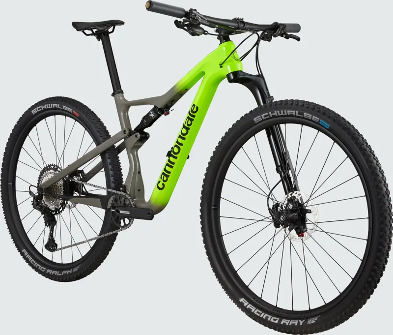 Cannondale Scalpel Carbon 2 29er 2024 Full Suspension MTB - Grey/Green-1