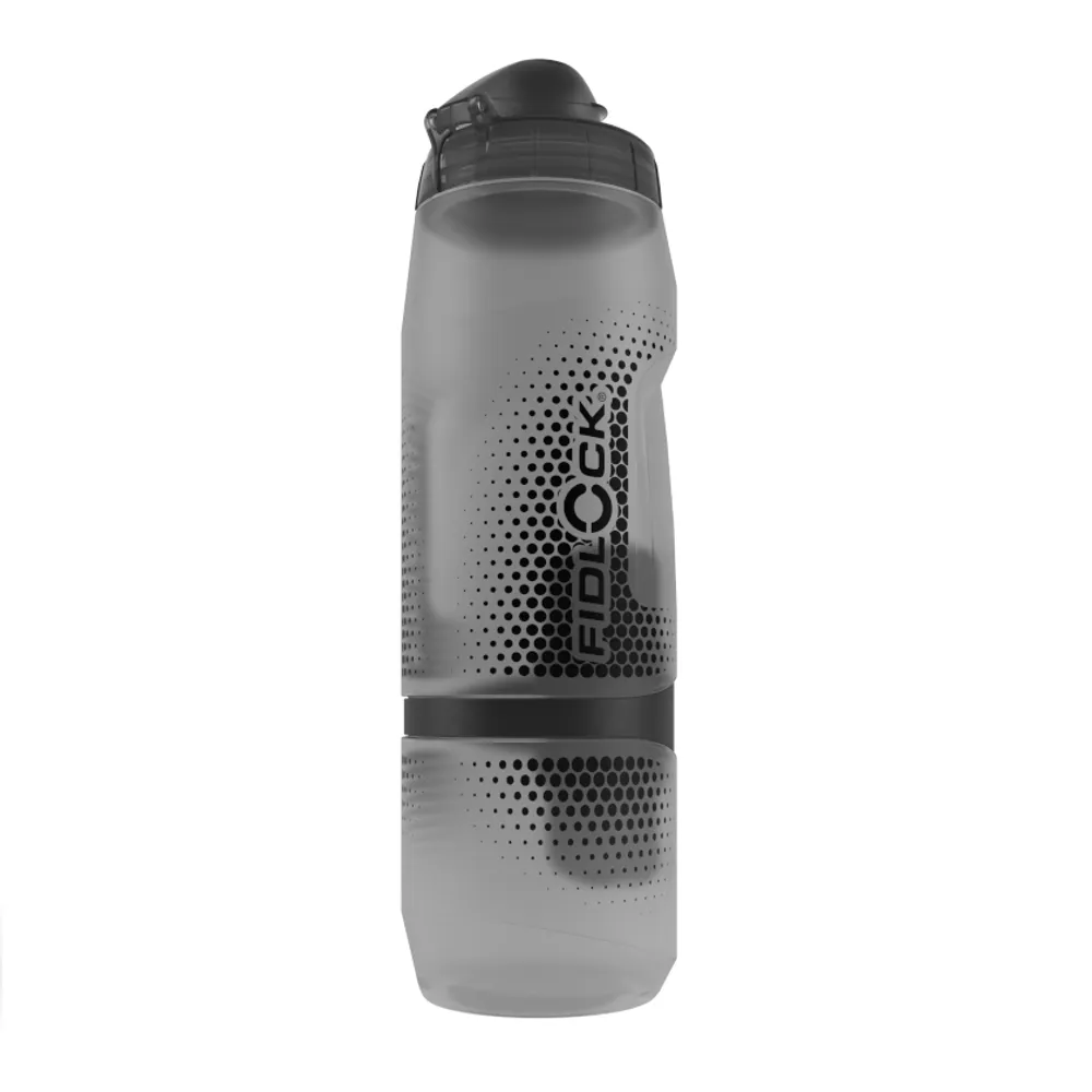 uPRISE Bikes Fidlock Twist 800ml Water Bottle + Connector - Trans Black | Price match, 365 day return s, 18-Month Warranty, Finance Available & Free UK Delivery