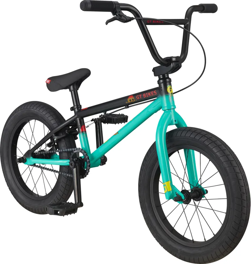 GT Performer 16w 2023 Kid's BMX Bike - Pitch Green-1