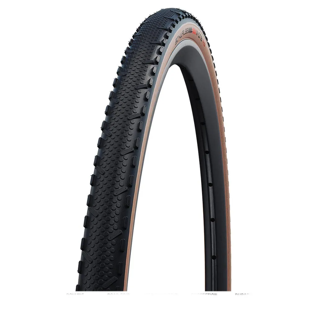uPRISE Bikes Schwalbe X-One RS Evo V-Guard TLE Folding 700 x 33c Gravel Tyre - Tan | Price match, 365 day return s, 18-Month Warranty, Finance Available & Free UK Delivery