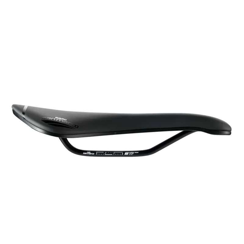 Selle San Marco Aspide Short Sport Saddle - Black-1