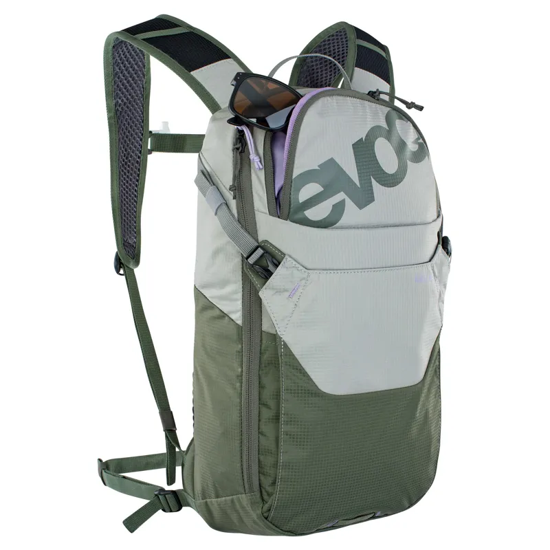 Evoc Ride Performance Backpack 8 + 2 Litre Bladder - Stone/Dark Olive-1