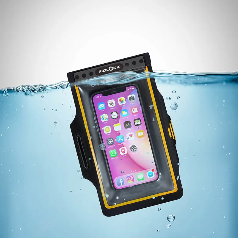 Fidlock HERMETIC Sport Armband Phone Holder - Clear/Black - 100x177mm-1
