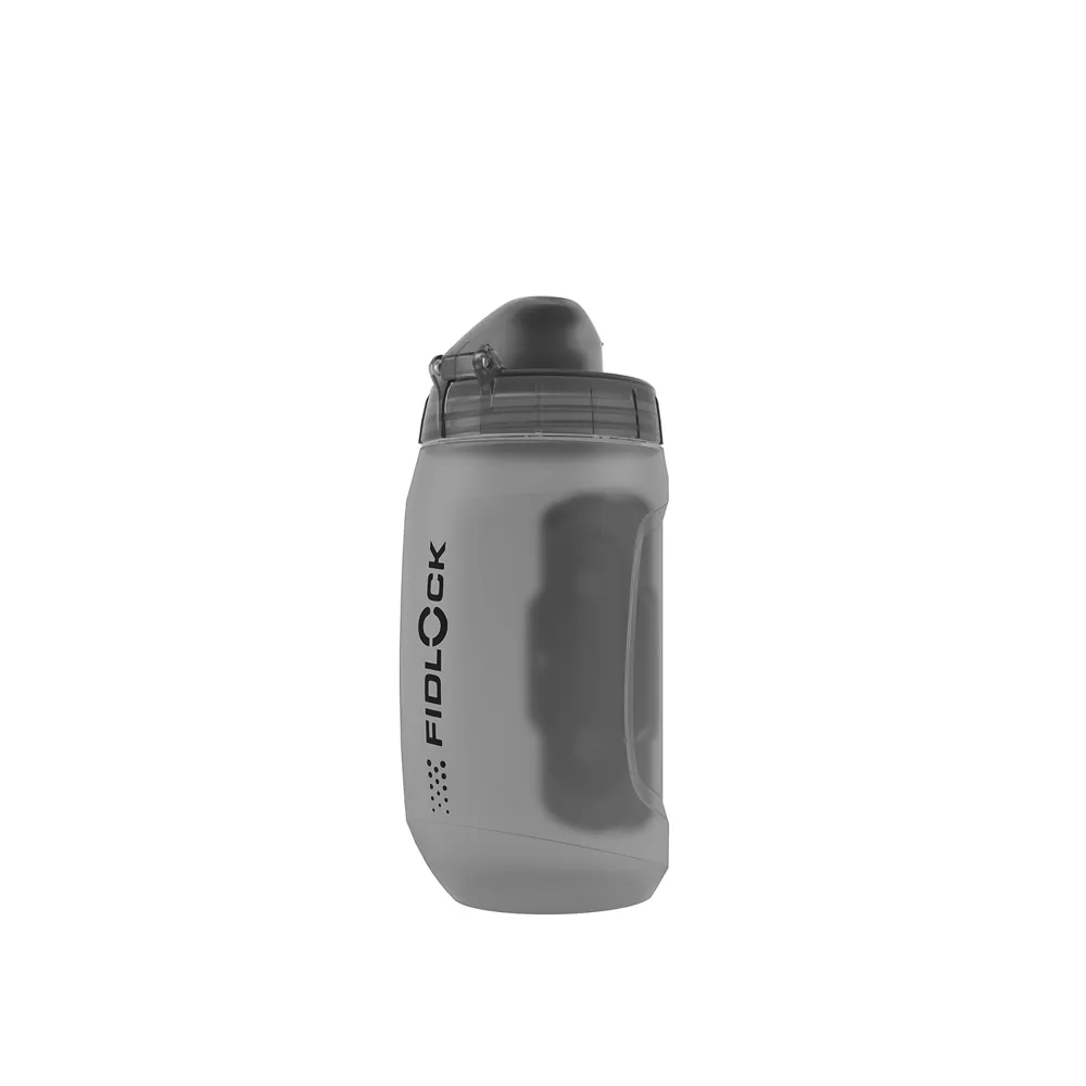 uPRISE Bikes Fidlock TWIST 450ml Water Bottle + Bike Base - Trans Black | Price match, 365 day return s, 18-Month Warranty, Finance Available & Free UK Delivery