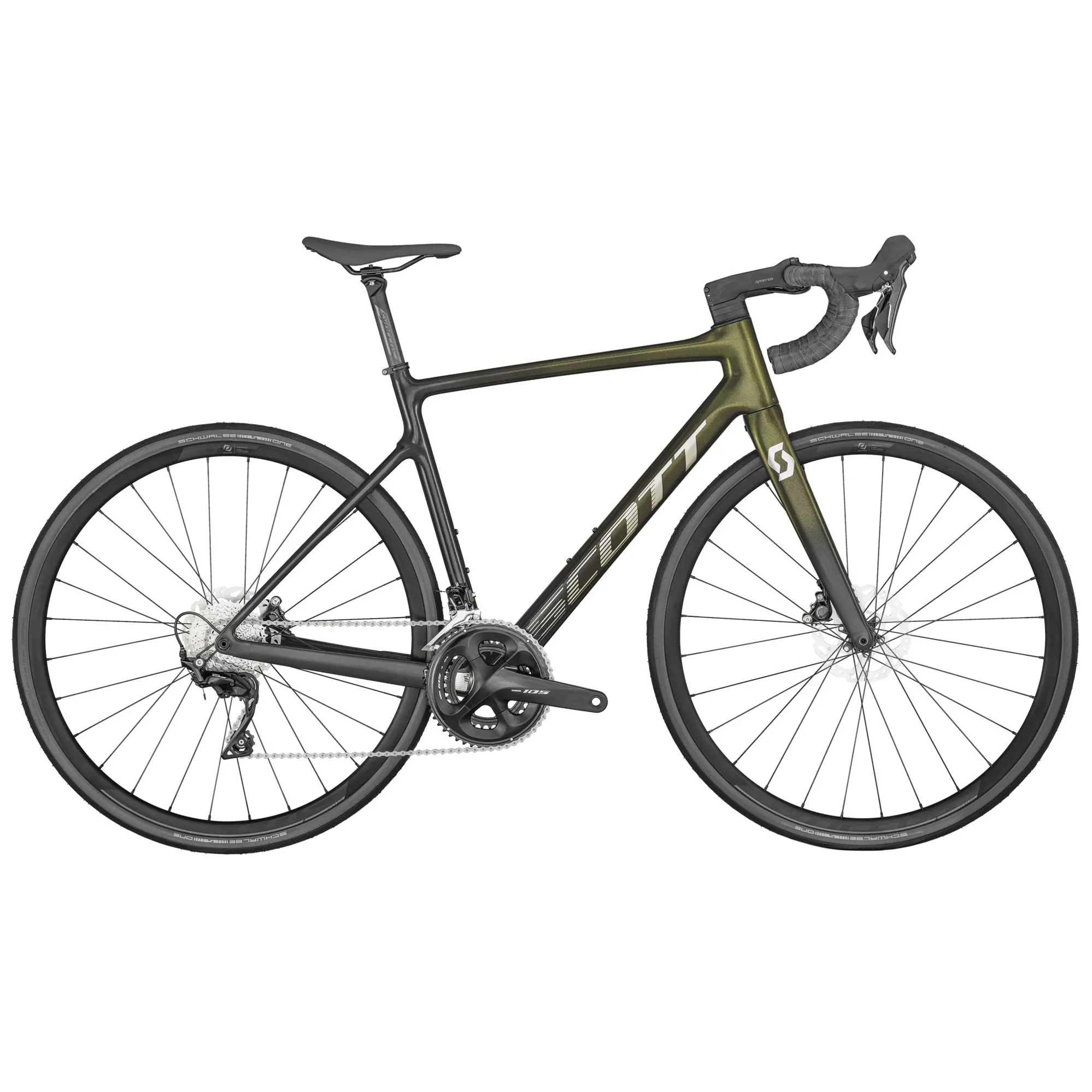 Scott Addict 30 2024 Carbon Endurance Road Bike Candy Green Yellow