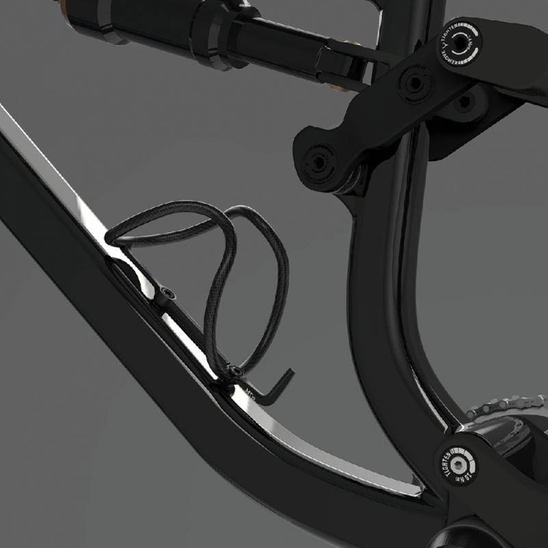Topeak Feza Tubular Carbon MT16 MTB Water Bottle Cage - Black-1