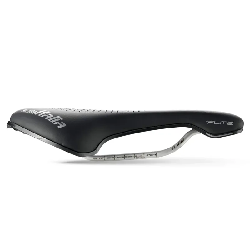 Selle Italia Max Flite Boost Gel TI316 Superflow L3 Saddle - Black-1