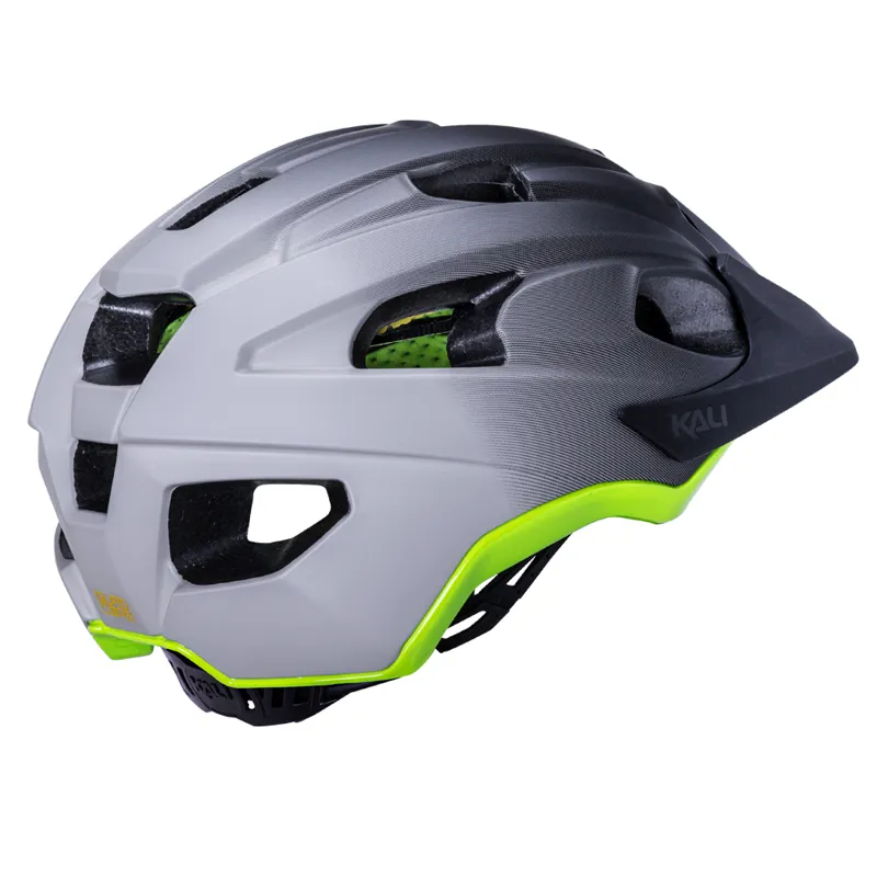 Kali Pace Fade MTB Helmet - Matt Black/Grey/Gloss Fluo-1