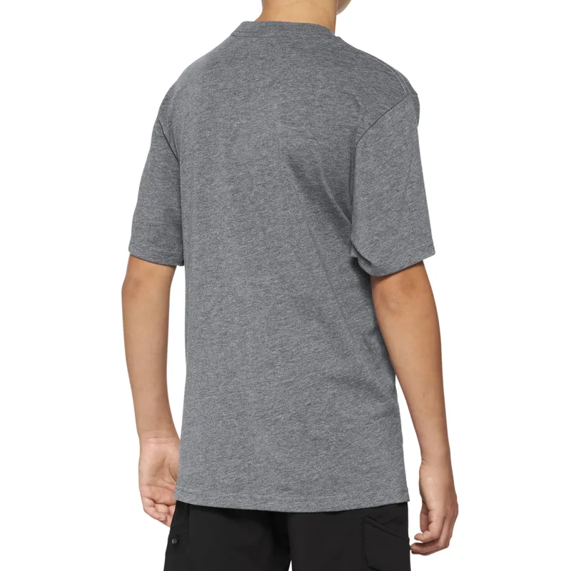 100 Percent Icon Youth Short Sleeve T-Shirt - Heather Grey-1