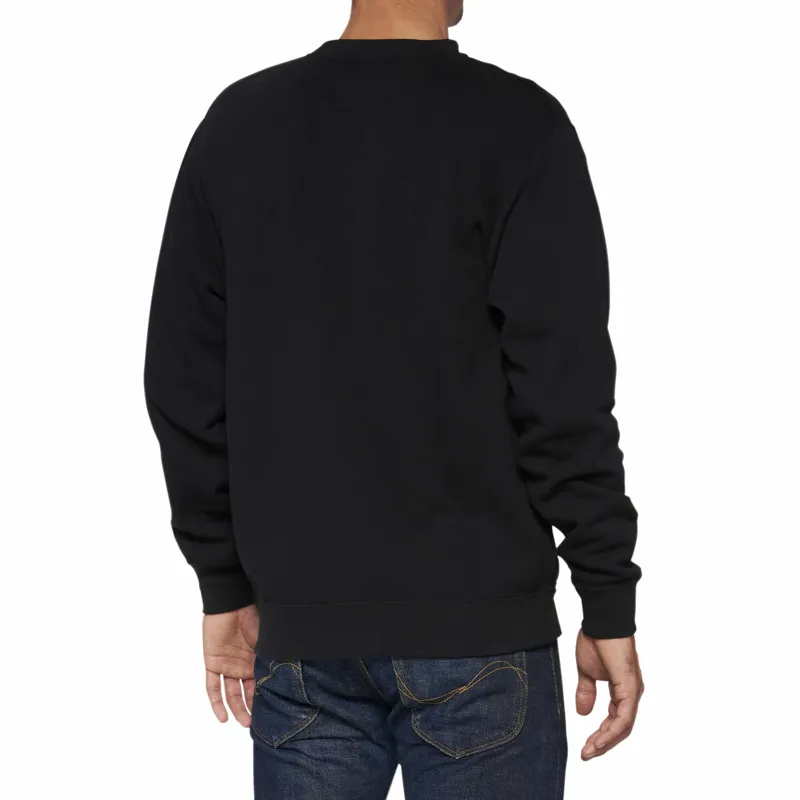 100 Percent Icon Pullover Men's Crewneck Fleece - Black-1