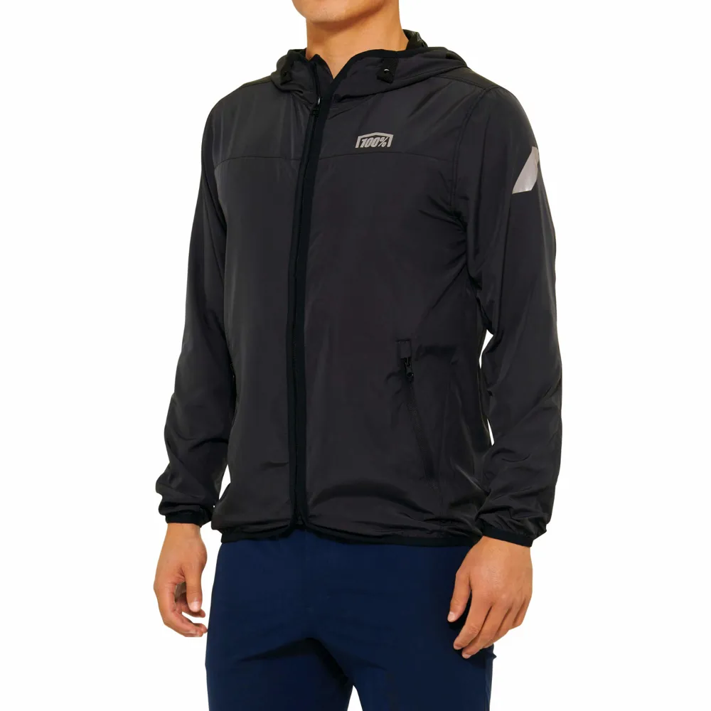 uPRISE Bikes 100 Percent Klutch Windbreaker Men's Jacket - Black | Price match, 365 day return s, 18-Month Warranty, Finance Available & Free UK Delivery