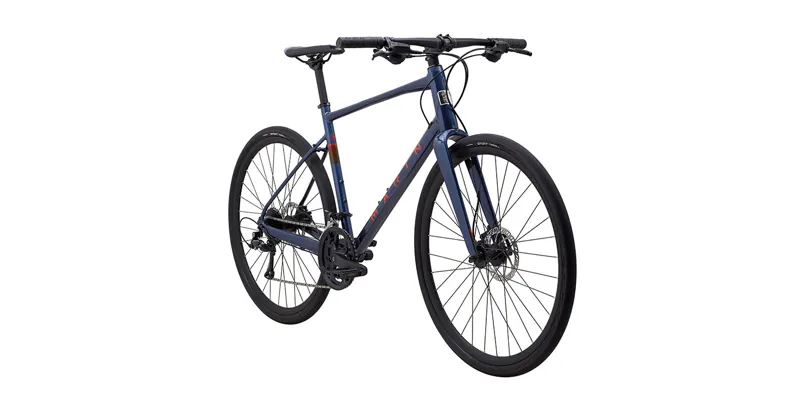 Marin Fairfax 3 2024 Hybrid Bike - Gloss Dark Blue-1