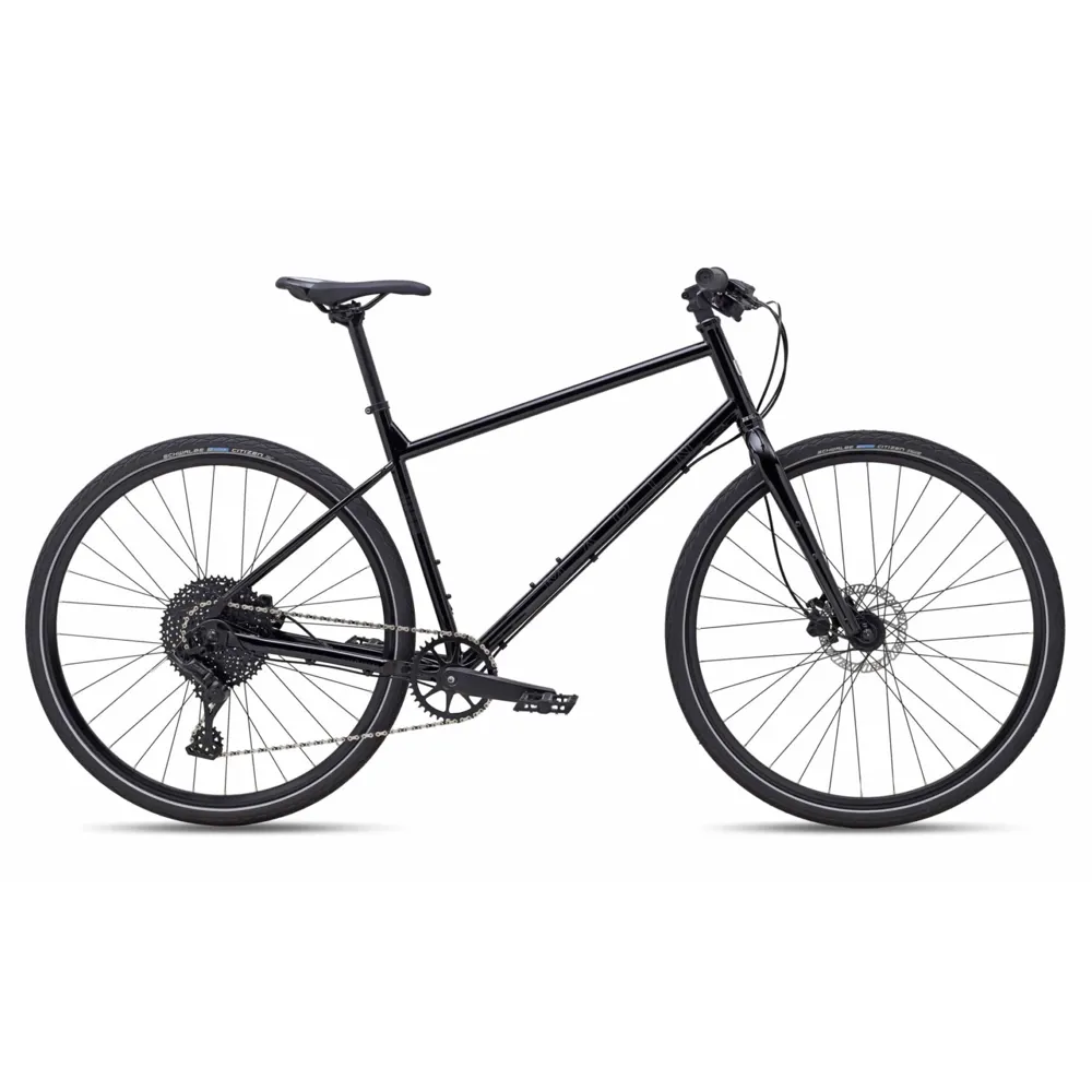 uPRISE Bikes Marin Muirwoods 700C Steel 2024 Hybrid Bike - Black | Price match, 365 day return s, 18-Month Warranty, Finance Available & Free UK Delivery