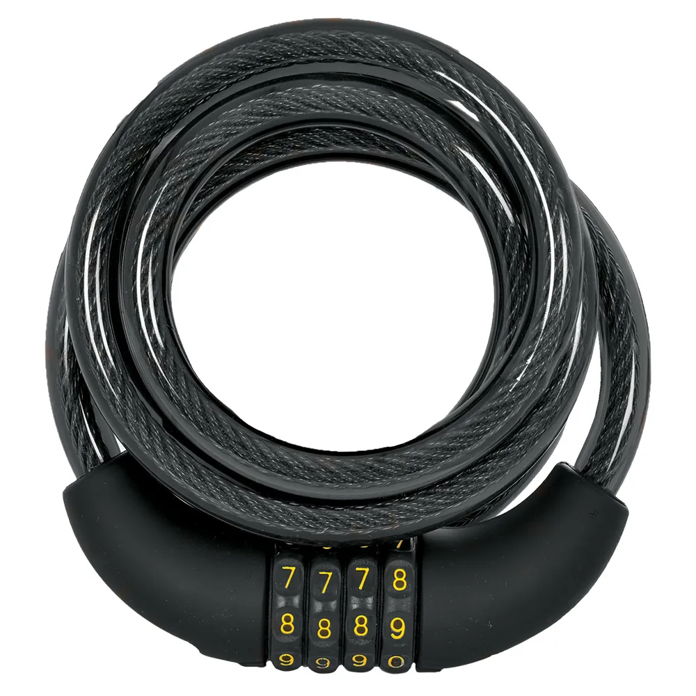 uPRISE Bikes Oxford Combi Coil12 Combination Cable Lock - 1500mm x 12mm - Black | Price match, 365 day return s, 18-Month Warranty, Finance Available & Free UK Delivery