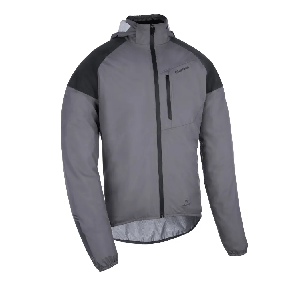 uPRISE Bikes Oxford Venture Men's Waterproof Cycling Jacket - Cool Grey | Price match, 365 day return s, 18-Month Warranty, Finance Available & Free UK Delivery