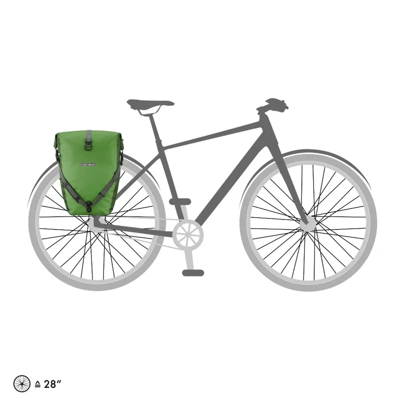 Ortlieb Back Roller Plus QL2.1 Pannier Bags - 40 Litre - Kiwi/Moss Green-7