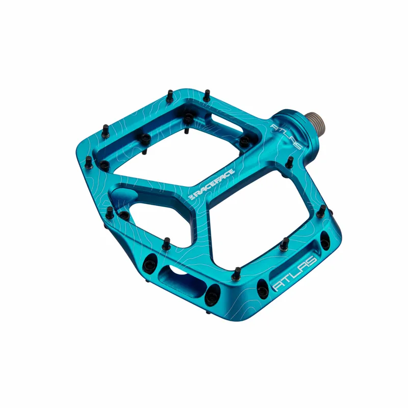 Race Face Atlas Flat MTB Pedals - Turquoise-1