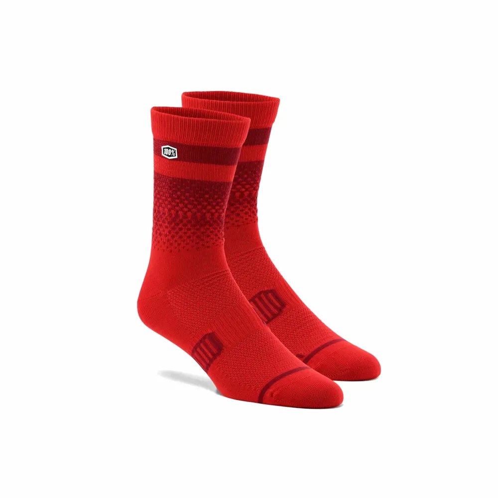 uPRISE Bikes 100 Percent Advocate Performance Men's Socks - Cherry/Brick | Price match, 365 day return s, 18-Month Warranty, Finance Available & Free UK Delivery