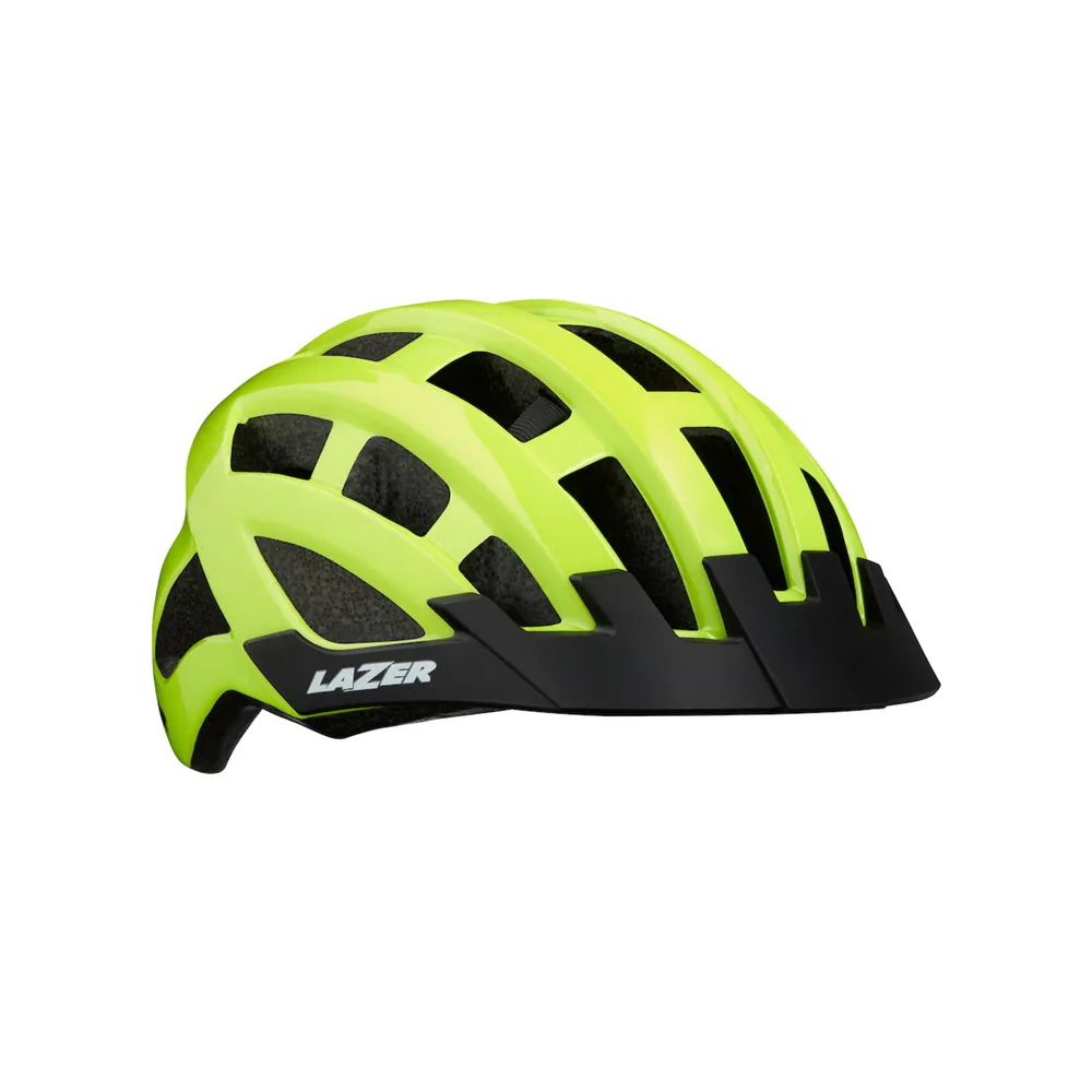 uPRISE Bikes Lazer Compact Urban Helmet - 54 - 61cm - Flash Yellow | Price match, 365 day return s, 18-Month Warranty, Finance Available & Free UK Delivery