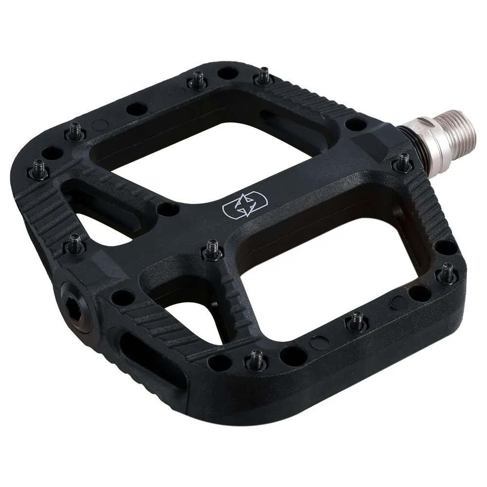 uPRISE Bikes Oxford Loam 20 Nylon Flat MTB Pedals - Black | Price match, 365 day return s, 18-Month Warranty, Finance Available & Free UK Delivery