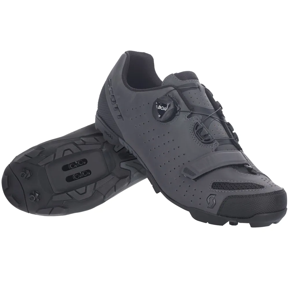 uPRISE Bikes Scott Comp Boa Reflective MTB Shoes - Grey Reflective/Black | Price match, 365 day return s, 18-Month Warranty, Finance Available & Free UK Delivery