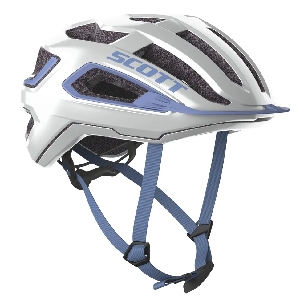 uPRISE Bikes Scott Arx MTB Helmet - White/Dream Blue | Price match, 365 day return s, 18-Month Warranty, Finance Available & Free UK Delivery
