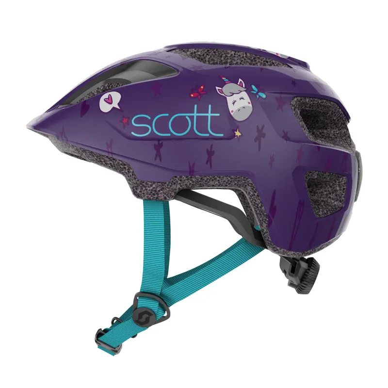 Scott Spunto Kids Helmet - 46-52cm - Deep Purple/Blue-1