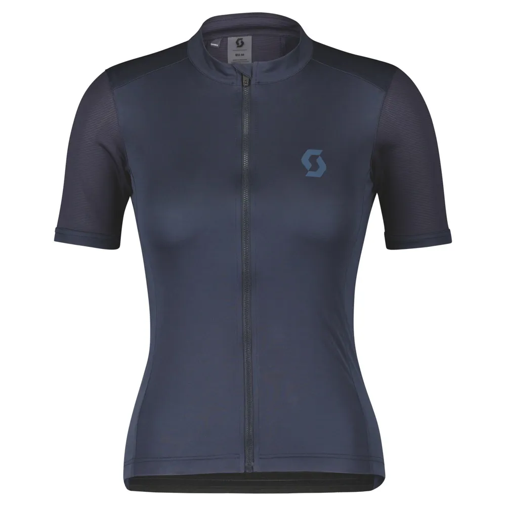 uPRISE Bikes Scott Endurance 10 Women's Short Sleeve Jersey - Dark Blue/Metal Blue | Price match, 365 day return s, 18-Month Warranty, Finance Available & Free UK Delivery