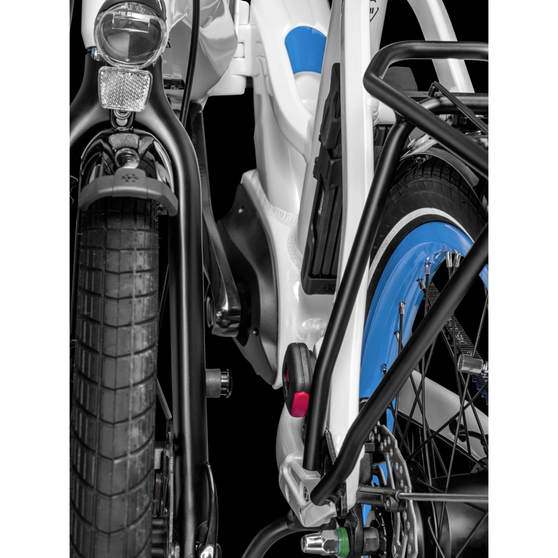 Bergamont Paul-E EQ Expert Electric Folding Bike - White/Cyan-3