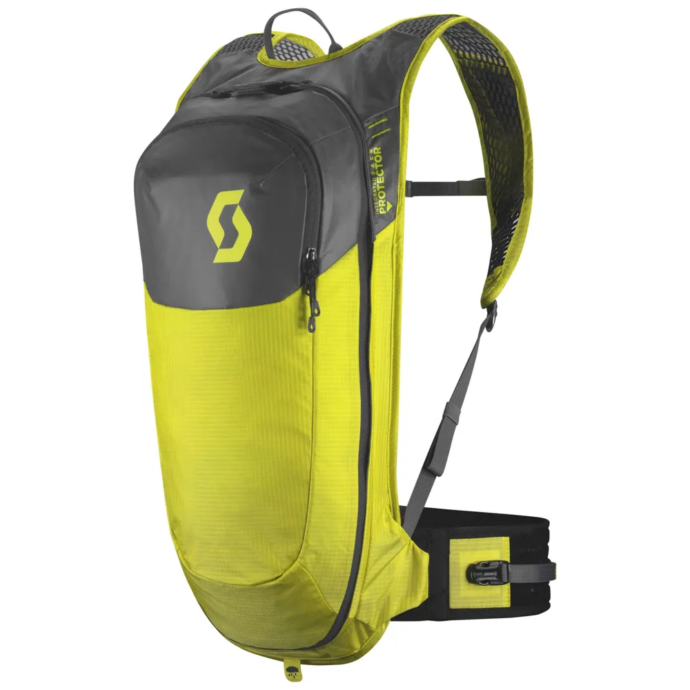 uPRISE Bikes Scott Trail Protect FR10 Backpack - 10L - Sulphur Yellow/Dark Grey | Price match, 365 day return s, 18-Month Warranty, Finance Available & Free UK Delivery