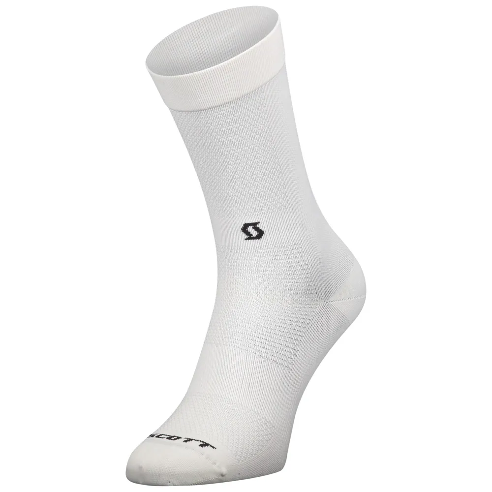 uPRISE Bikes Scott Performance No Shortcuts Crew Socks - White/Black | Price match, 365 day returns, 18-Month Warranty, Finance Available & Free UK Delivery