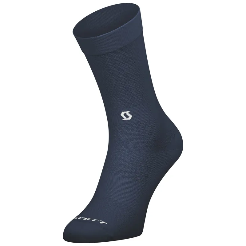 Scott Performance No Shortcuts Crew Socks - Midnight Blue/White