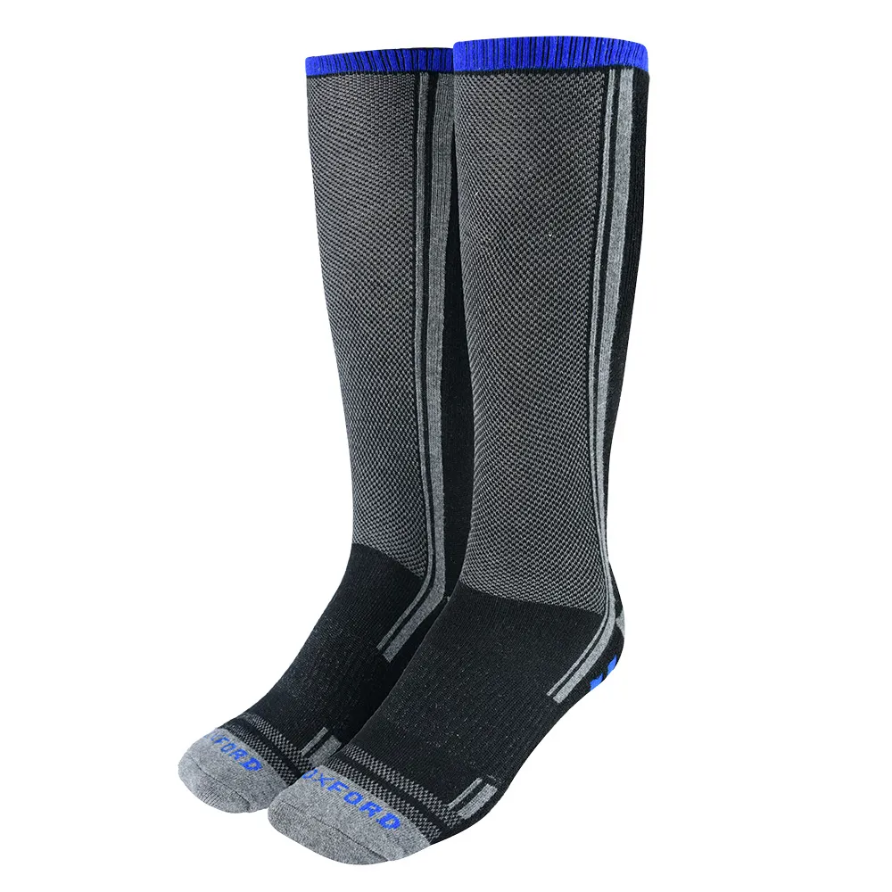 uPRISE Bikes Oxford Coolmax Socks - Black/Grey | Price match, 365 day return s, 18-Month Warranty, Finance Available & Free UK Delivery