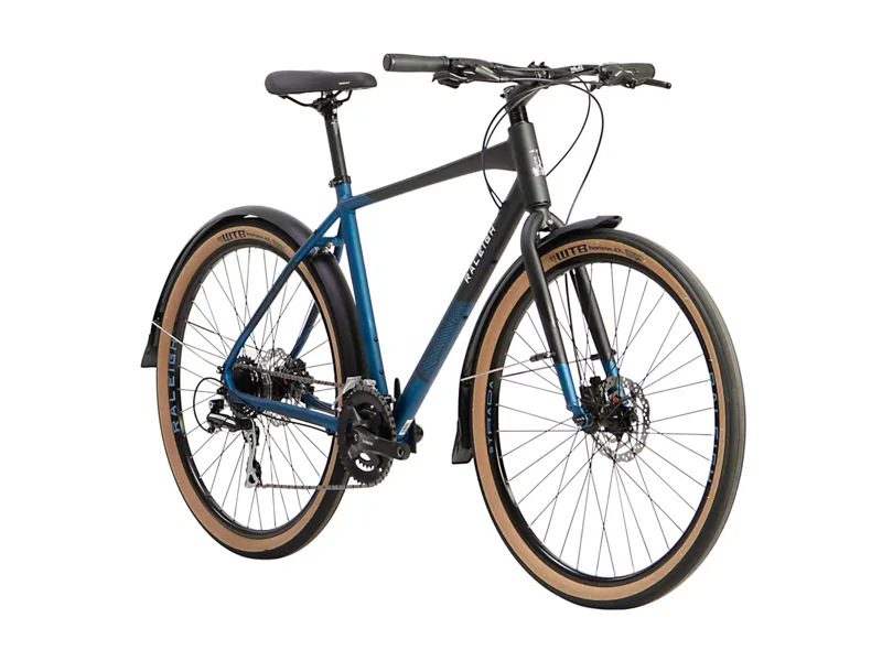Raleigh Strada City 650b 2023 Hybrid Bike - Black/Blue-1