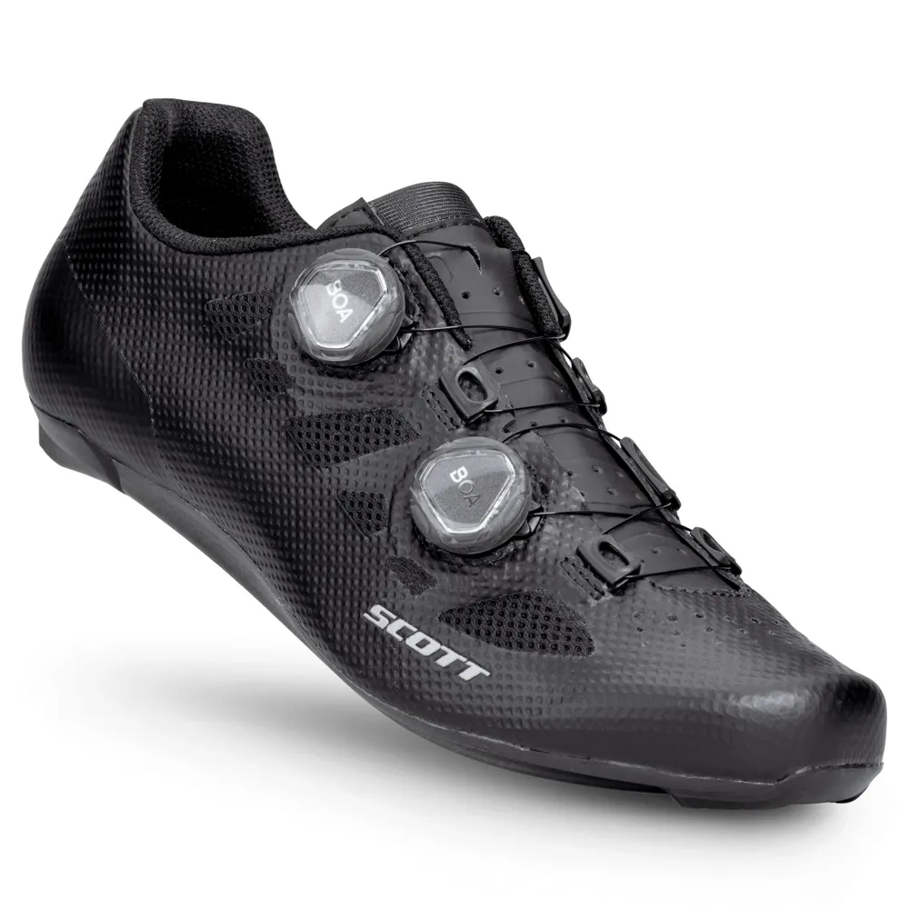 uPRISE Bikes Scott Vertec BOA Men's Road Shoes - Black/Silver | Price match, 365 day return s, 18-Month Warranty, Finance Available & Free UK Delivery
