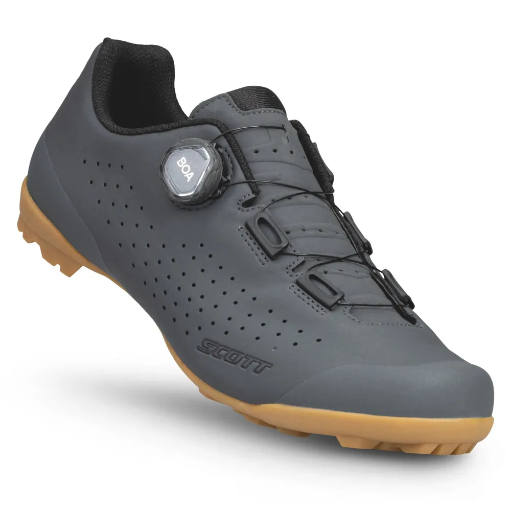 uPRISE Bikes Scott Gravel Pro Men's Gravel Road Shoes - Matt Grey/Black | Price match, 365 day return s, 18-Month Warranty, Finance Available & Free UK Delivery