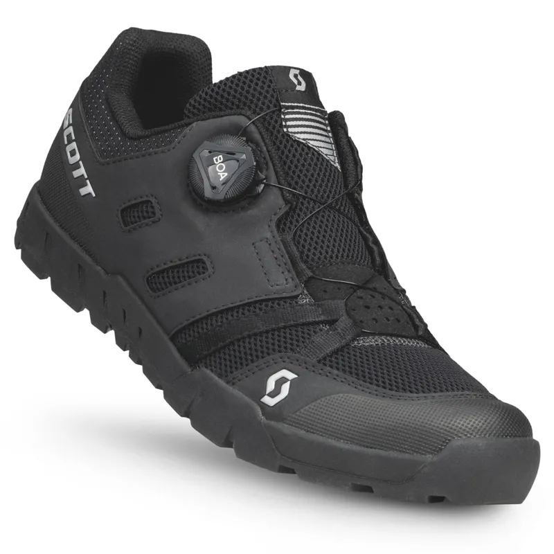 Scott Sport Crus-R BOA Men's Flat MTB Shoes - Black/Silver
