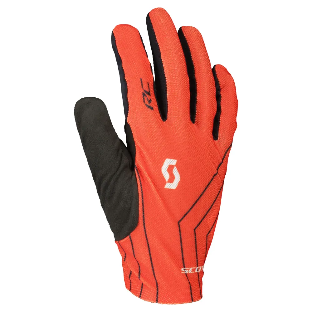 uPRISE Bikes Scott RC Team Long Finger Gloves - Fiery Red/Dark Grey | Price match, 365 day return s, 18-Month Warranty, Finance Available & Free UK Delivery