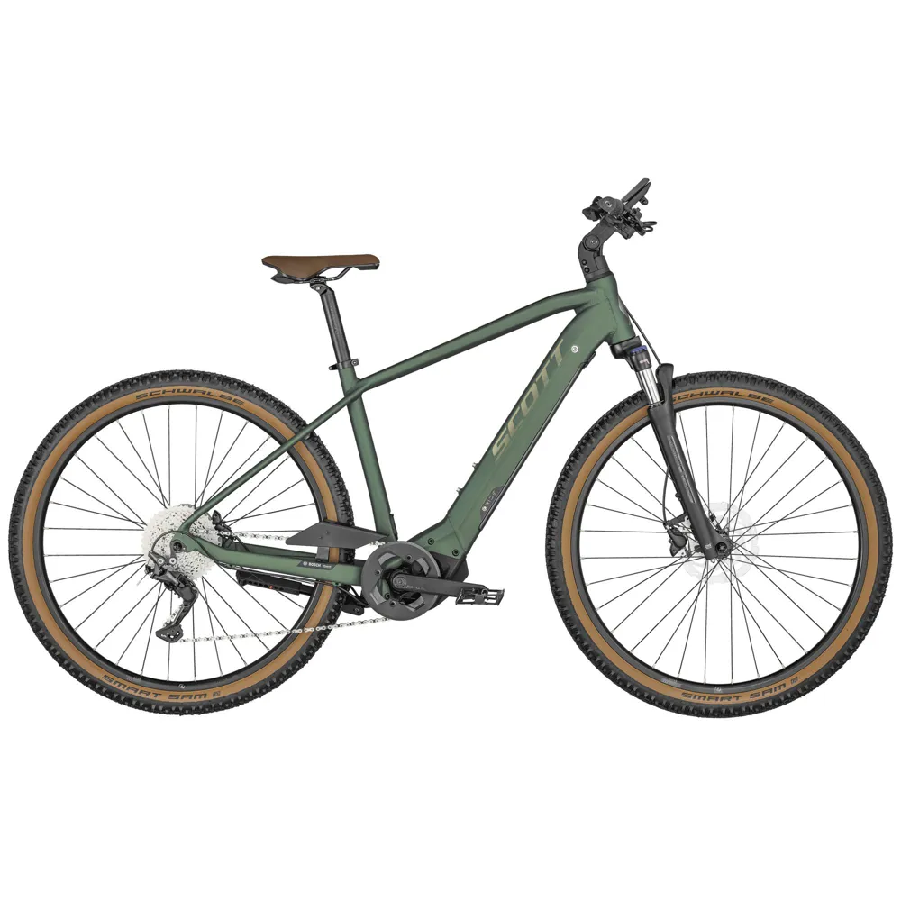 uPRISE Bikes Scott Sub Cross eRIDE 10 2024 Men's Hybrid E-Bike - Malachite Green | Price match, 365 day return s, 18-Month Warranty, Finance Available & Free UK Delivery