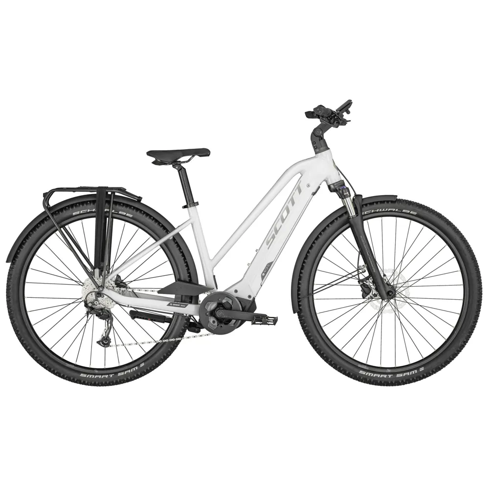 uPRISE Bikes Scott Sub Cross eRIDE 20 EQ Women's 2024 Hybrid E-Bike - White | Price match, 365 day return s, 18-Month Warranty, Finance Available & Free UK Delivery