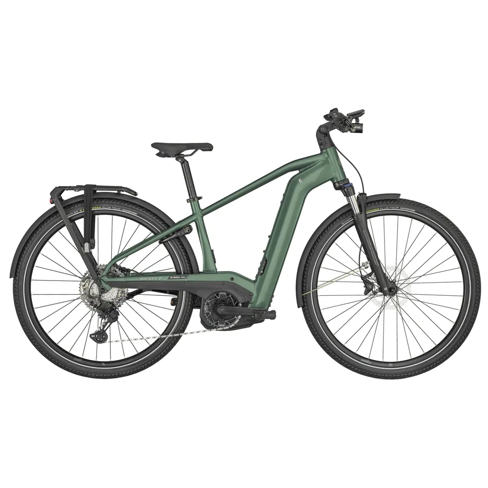 uPRISE Bikes Scott Sub Sport eRIDE 10 Men's 2024 Hybrid E-Bike - Malachite Green | Price match, 365 day return s, 18-Month Warranty, Finance Available & Free UK Delivery