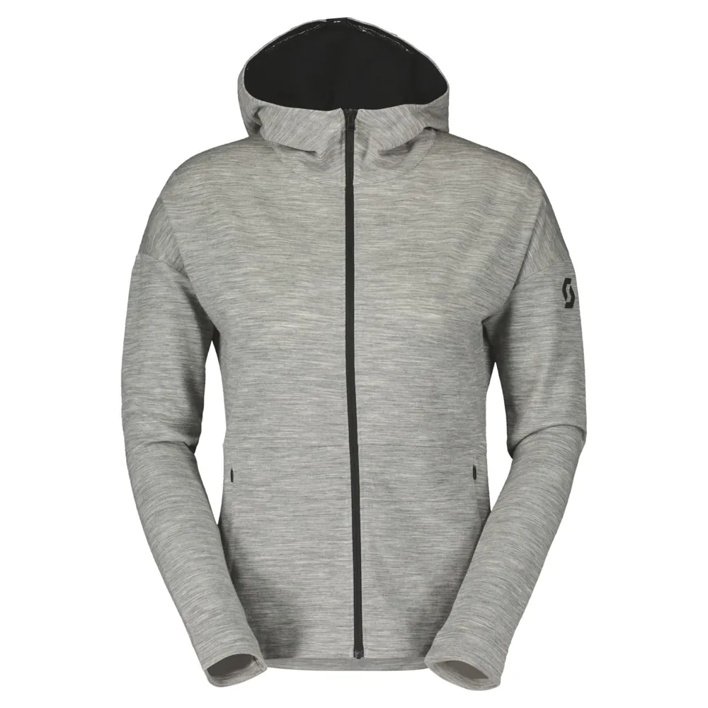 uPRISE Bikes Scott Commuter Merino Women's Hoodie - Grey Melange | Price match, 365 day return s, 18-Month Warranty, Finance Available & Free UK Delivery