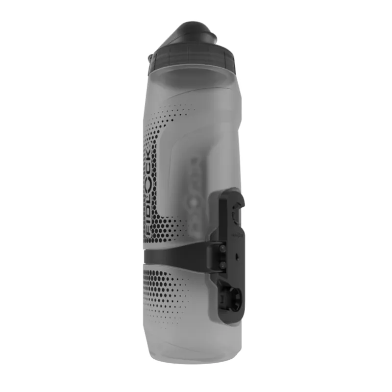 Fidlock Twist 800ml Water Bottle + Connector - Trans Black-1