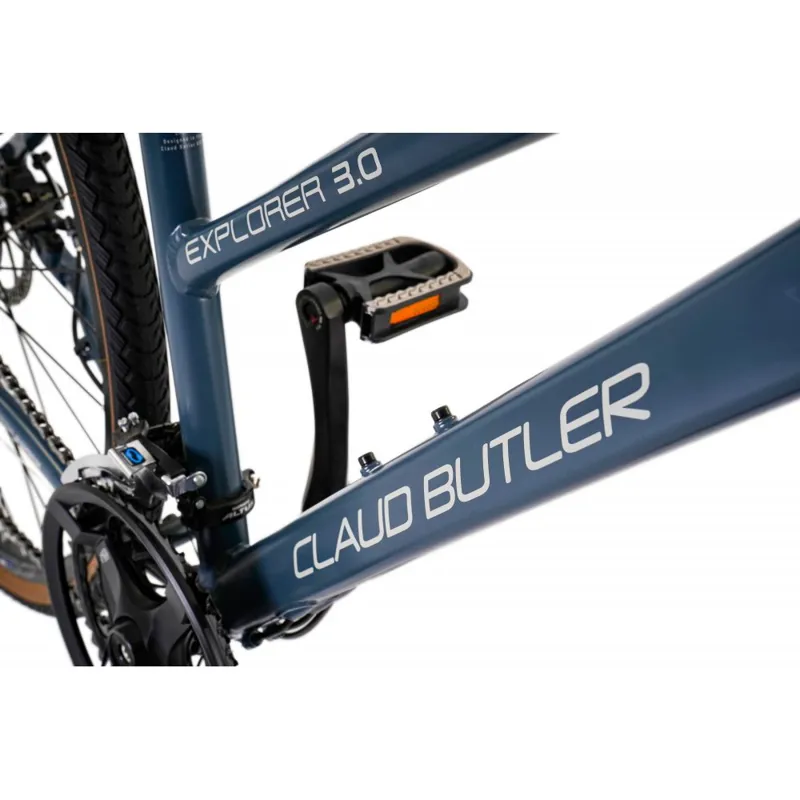 Claud Butler Explorer 3.0 Low Step Women's Hybrid Bike - Grey-3